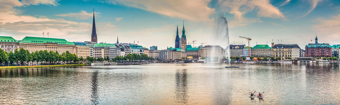 Binnenalster in Hamburg Binnenalster in Hamburg
